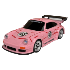 Гоночна машинка на радіокеруванні для дріфту Porsche 911 Pink з трьома режимами швидкості та підсвіткою фар 1:43