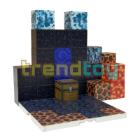 Магнитный конструктор Minecraft «Обсидиановый портал» (26 блоков)