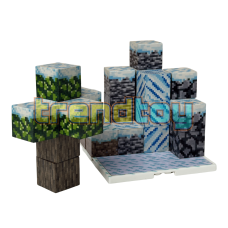 Магнітний конструктор Minecraft «Крижаний міні-біом. Водоспад» (26 блоків)