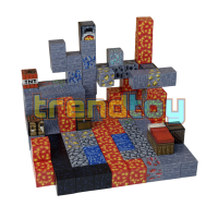 Магнитный конструктор Minecraft «Подземная шахта» (143 блоки)