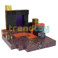 Магнітний конструктор Minecraft «Лавовий портал» (128 блоків)