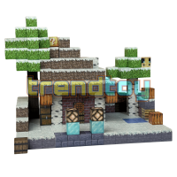 Магнітний конструктор Minecraft «Зимова база виживання» (448 блоків)