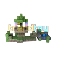 Магнитный конструктор Minecraft «Лесная база» (216 блоков)