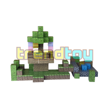 Магнітний конструктор Minecraft «Лісова база» (216 блоків)