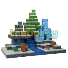 Магнітний конструктор Minecraft «Крижане село» (640 блоків)