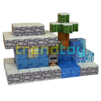 Магнітний конструктор Minecraft «Сніговий будиночок» (110 блоків)