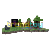 Магнитный конструктор Minecraft «Лесной портал в Незер» (385 блоков)