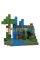 Магнітний конструктор Minecraft «Таємна база біля водоспаду» (308 блоків)