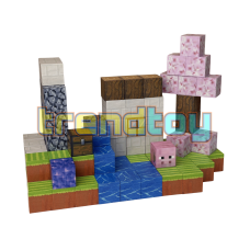 Магнітний конструктор Minecraft «Вишневий Гай» (110 блоків)