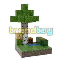 Магнитный конструктор Minecraft «Берёзовый биом» (48 блоков)
