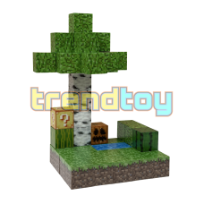 Магнітний конструктор Minecraft «Березовий біом» (48 блоків)