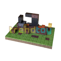 Магнітний конструктор Minecraft «Руїни Незеру» (190 блоків)