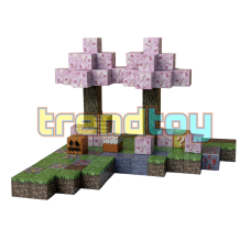 Магнітний конструктор Minecraft «Сакурова галявина» (128 блоків)
