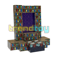 Магнітний конструктор Minecraft «Магічний книжковий портал та кімната зачарувань» (32 блоків)
