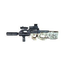 Детский Автомат Гель Бластер на Орбизах P90 с трейсером + Коллиматорный прицел Tactical