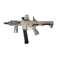 Іграшковий пістолет-кулемет на орбізах ARP9 Full Sand + коліматорний приціл