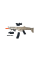 Игрушечный автомат на орбизах FN SCAR Kids + лазерный прицел + оптический прицел