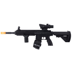 Детский Игрушечный Автомат Гель Бластер на Орбизах M416 + Глушитель + Оптика и Обвесы BLACK