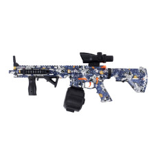 Детский Игрушечный Автомат Гель Бластер на Орбизах M416 + Глушитель + Оптика и Обвесы 