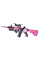 Детский Игрушечный Автомат Гель Бластер на Орбизах M416 Pink + Глушитель + Лазерный Прицел + Оптика и Фонарик
