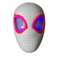 Супергеройская маска Spider-Woman «Gwen Stacy» Marvel розовая с подвижными глазами и подсветкой