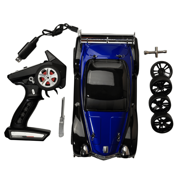 Іграшкова машинка для дрифту на радіокеруванні RTR Classic Blue 1:16