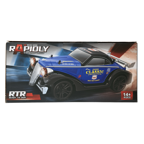 Іграшкова машинка для дрифту на радіокеруванні RTR Classic Blue 1:16