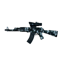 Игрушечный автомат гель-бластер на орбизах AK-47 Pixel Green + 10 тысяч орбизов