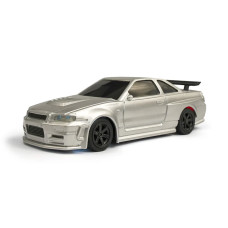 Гоночная машинка на радиоуправлении для дрифта Nissan Skyline GT-R с тремя режимами скорости и подсветкой фар 1:43