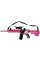 Детский Игрушечный Автомат Гель Бластер на Орбизах M416 Pink Rabbit + Глушитель + Оптика + 20 тысяч орбизов