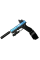 Игрушечный пистолет Glock17 Blue Гель Бластер на Орбизах + Глушитель + лазерный прицел + 2 магазина и барабан + 10 тысяч орбизов