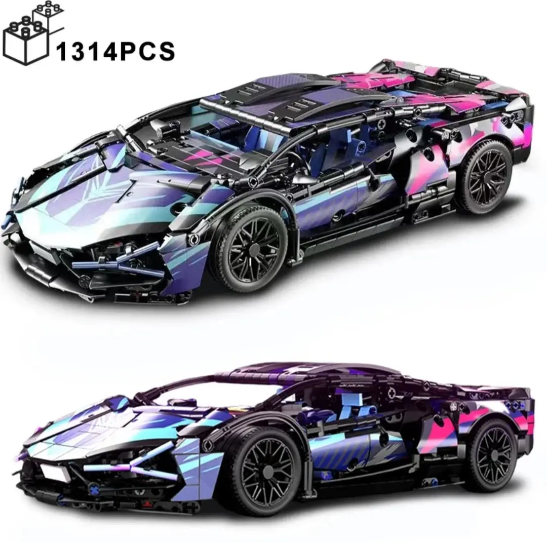 Конструктор спортивная машинка на радиоуправлении Lamborghini