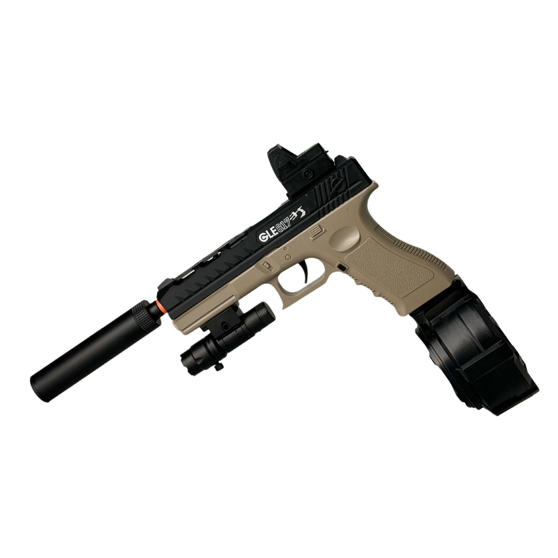 Іграшковий Пістолет Glock17 Sand Гель Бластер на Орбізах + Глушник